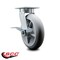 Service Caster 8 Inch Kingpinless Thermoplastic Rubber Wheel Swivel Caster with Brake SCC SCC-KP30S820-TPRRD-SLB - alternate 3